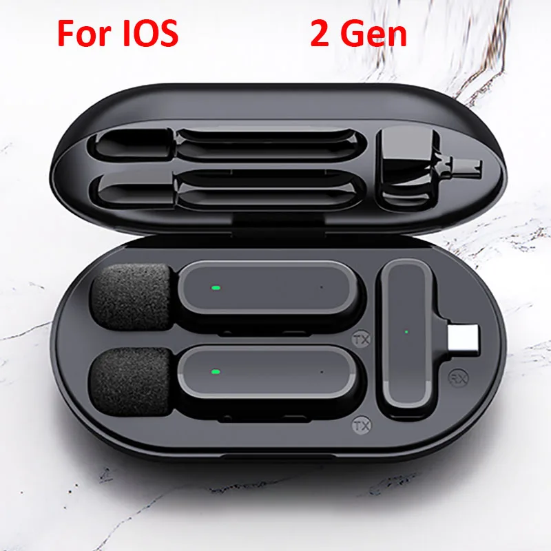 truck gps Wireless Lavalier Microphone For iPhone Android Mini Mic With Charging Box Live Broadcast Gaming Audio Video Recording Microfone gps navigation for car Vehicle GPS Systems