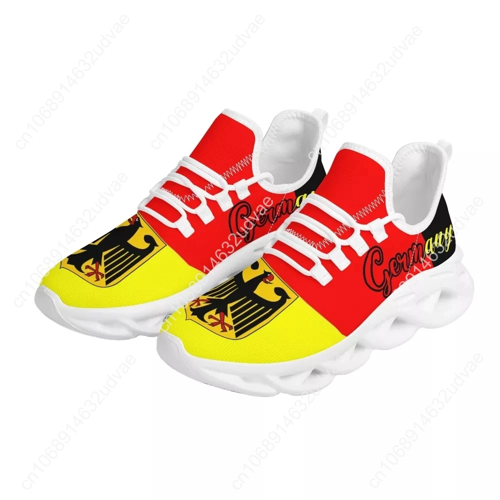 Germany Flag Print Women Mesh Swing Shoes Lightweight Lace Up Platform Sneakers Ladies Girls Outdoor Sport Shoes