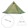 10.5' x 5.2' Outdoor Camping Tent Stove Jack Teepee Windproof Waterproof Rip-Resistant Easy Carry for Family Hiking Backpacking 1