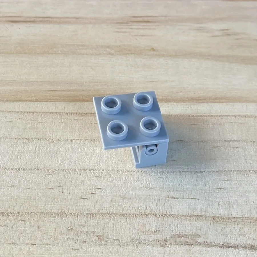 20 Stück MOC Ziegelteile Scharnierziegel 2x2 obere Platte dünner Scharnierziegel 1x2 Basis kompatibel mit 3937 6134 Kinder DIY Spielzeug Geschenke – Detail 9