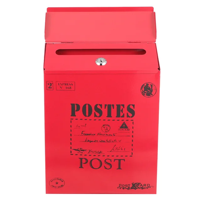 Ón Postafiók Falra Szerelt Levél Csepp Zárat Reteszelő Iroda Panasza Vasoszlop - Image 5