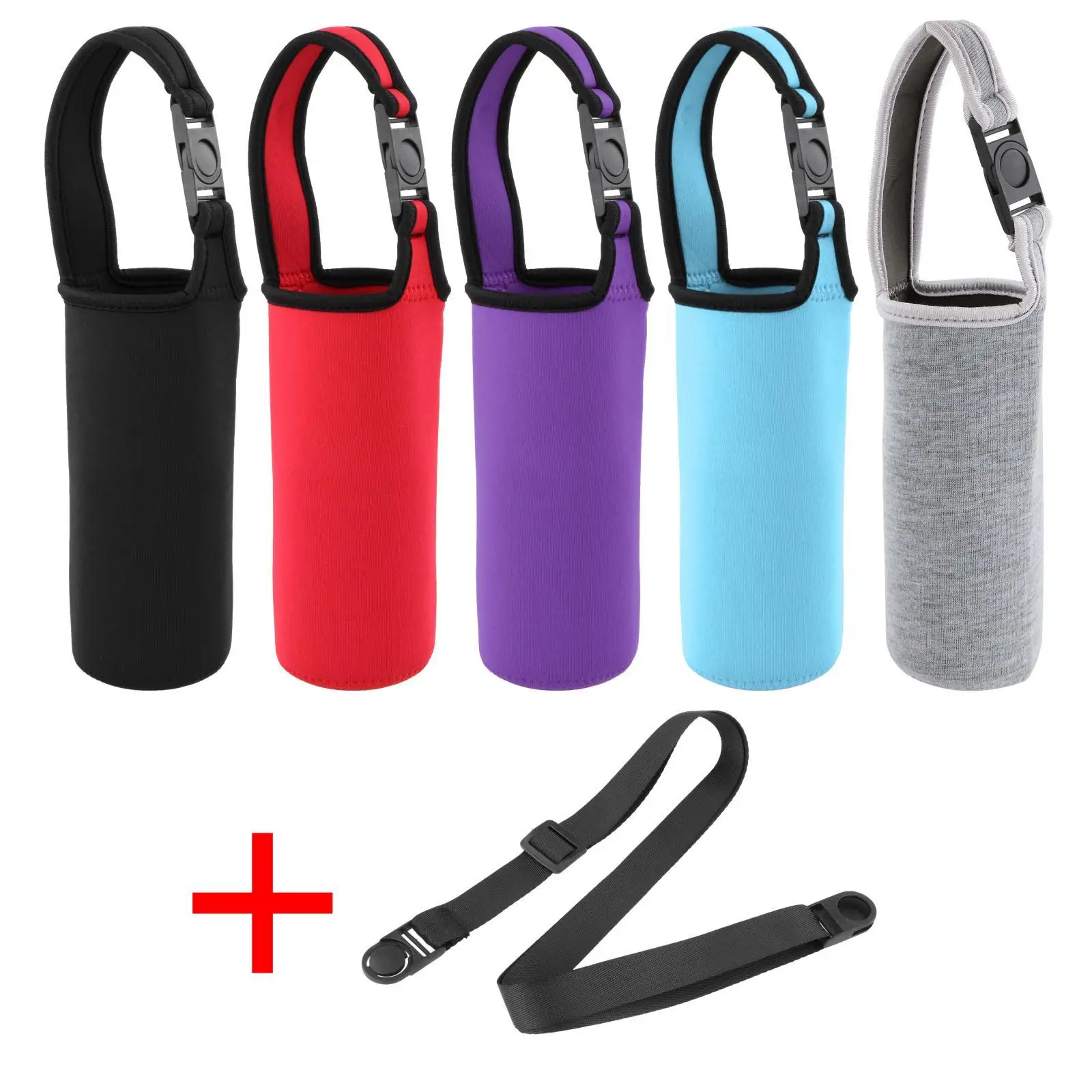 400-500ml Wasser Flasche Träger mit Schulter Strap Halter Kühler Abdeckung  17 unzen Beutel für Laufen Wandern Camping kinder Energie Getränke