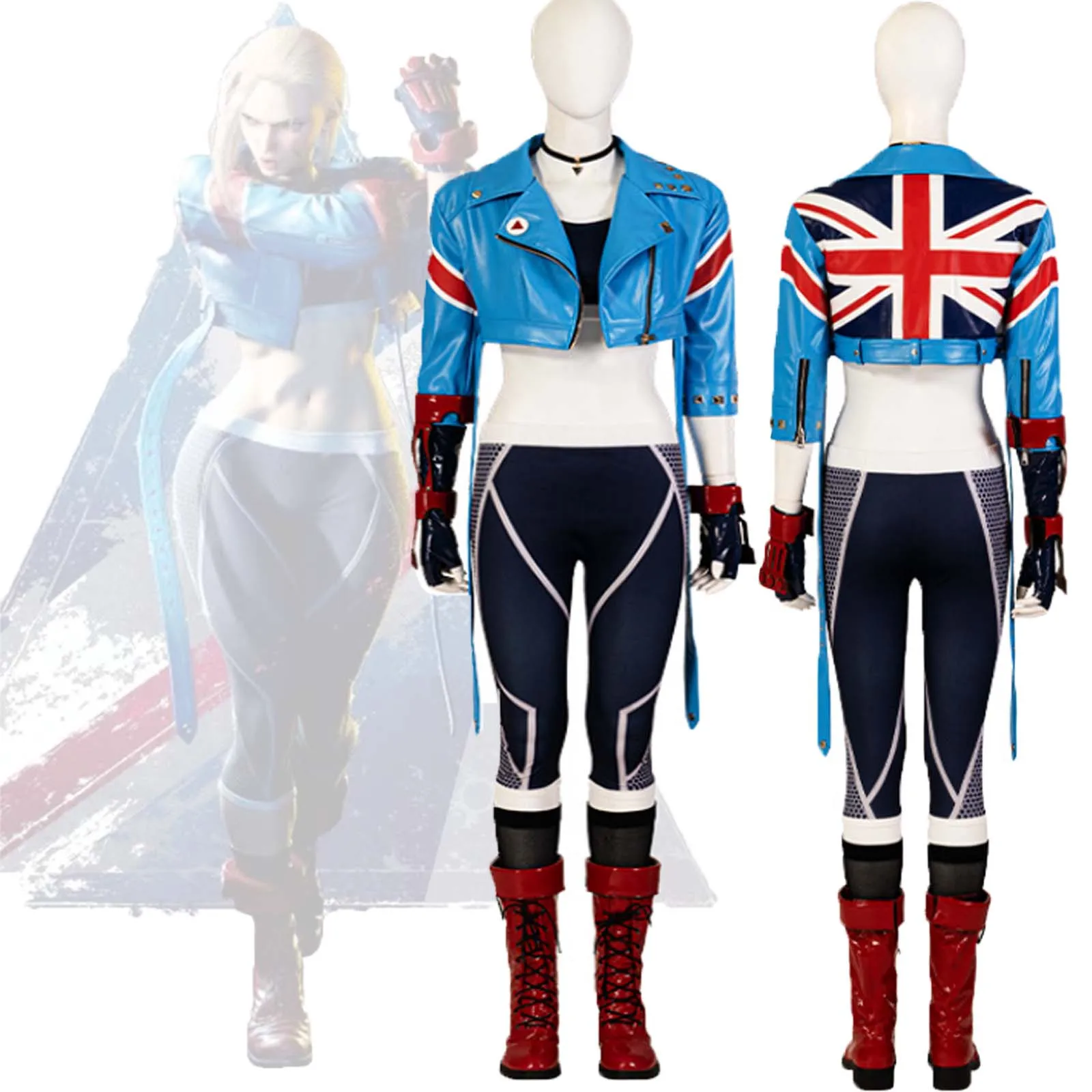 

Games Street Fighter Cammy Cosplay Cos Costumes Women Anime Character Uniform Performance Halloween Carnival Role Play Costumes