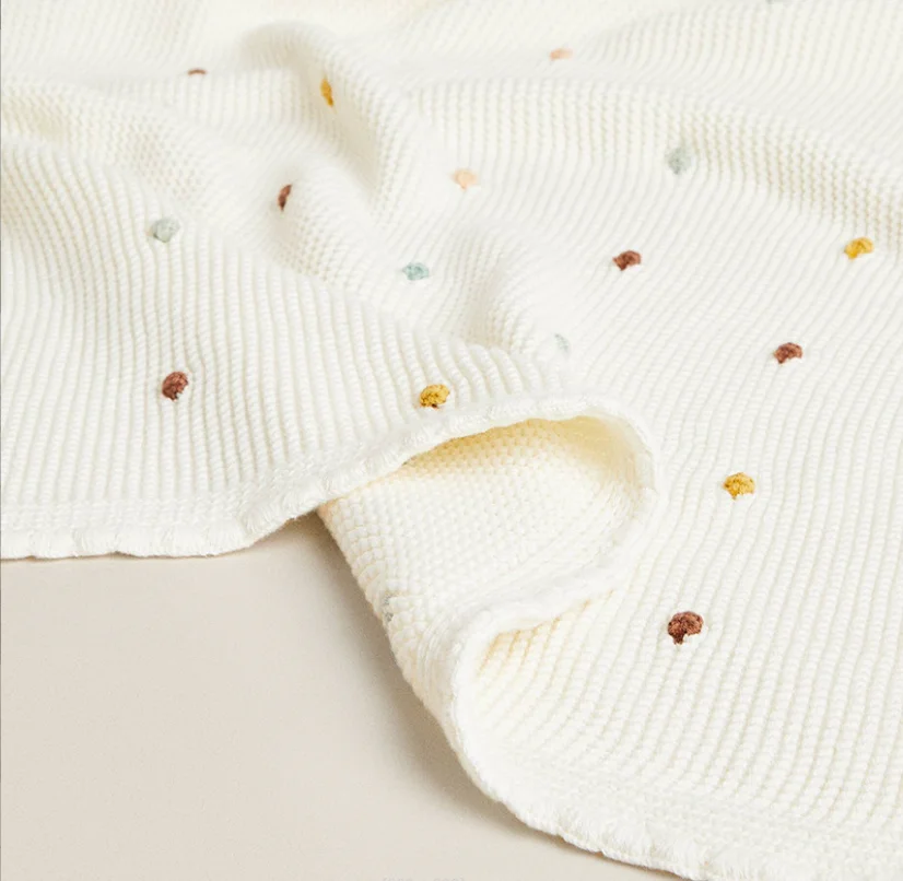 Coperta per neonato coperta per divano lavorata a maglia coperte morbide arazzo per bambini fascia avvolgente per culla coperta per passeggino 100*70cm