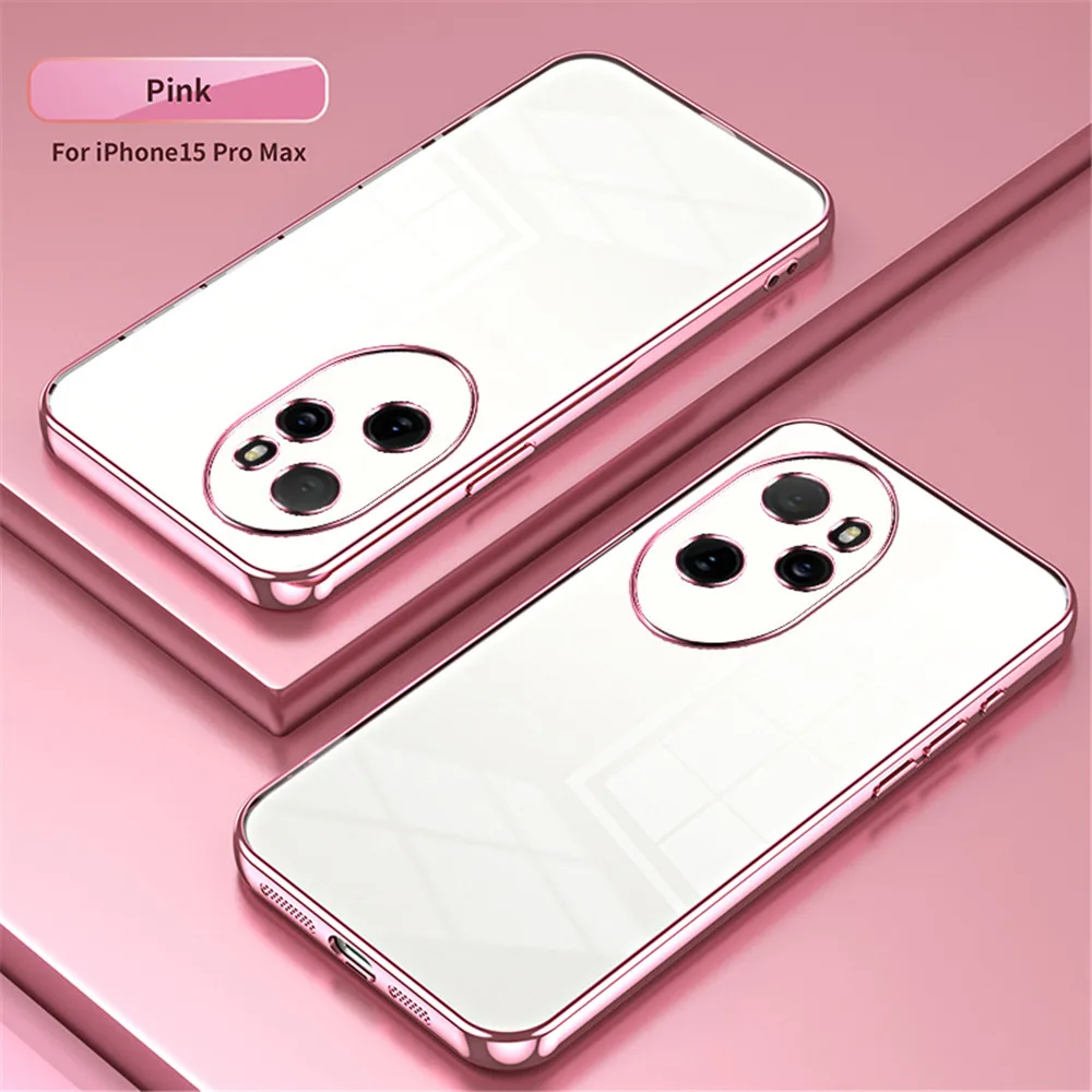 Shockproof Transparent Plating Clear Phone Case