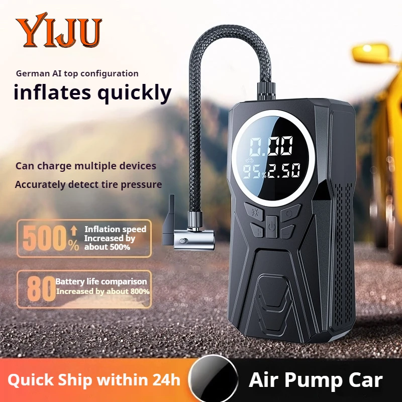 Air Compressor Pump Air Pump Electric Tire Inflator For Bicycle Ball For Xiaomi 120W Rechargeable Cordless