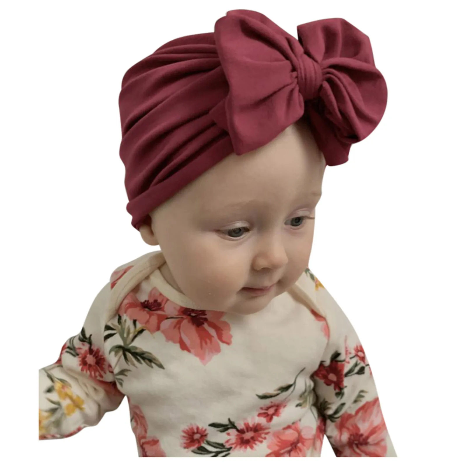 Hats Sets Headwear Toddler Girls Bow Boys Hat Solid Kids Knotted Accessories Baby Baby Care Boy Hats Infant
