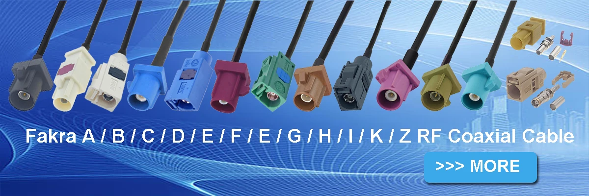 Description Picture 2 of itemGreen Fakra Splitter Cable Y Type Fakra E Male to Fakra E Female / SMA Male Plug With Diode RG174 Pigtail Car Extension Jumper