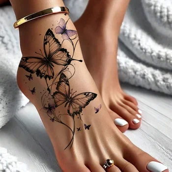 Butterfly Couple Temporary Tattoo ( 1 ) 1