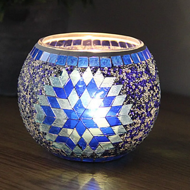 1/4pcs Christmas Mosaic Candy holder Snowflake Artist Crystal Glass European style noble rich home dinner spiritual SPA decor