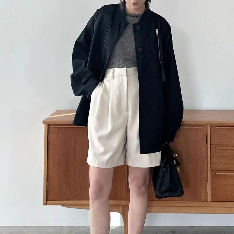 

Niche Windbreaker 2023 Spring and Autumn Vest Two-piece Mid-length Coat