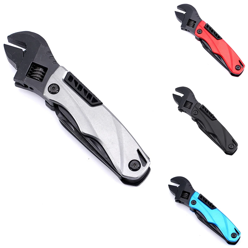 Retail EDC Multi Functional Combination Tool 5 In 1 Adjustable Socket Wrench Home And Outdoor