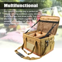 Large Zipper Camping Bag Anti-crash Stove Cookware Carrying Bag Multifunctional Durable Camping Accessories Storage Organizer 4