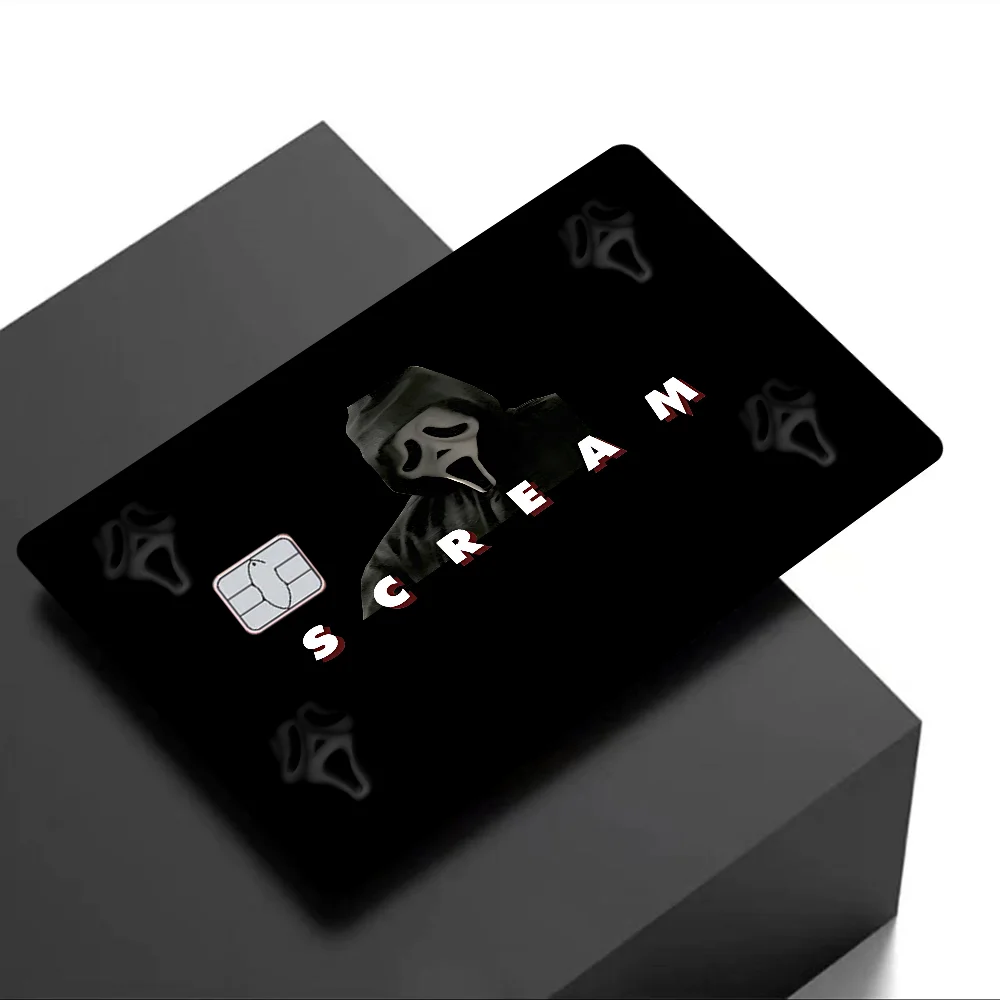 S-Scream Dead Horor Diy Kredit-Debitkarte Aufkleber Party Aufkleber Dekoration Wasserdicht Kleine Chipkarte Haut Aufkleber – Detail 18