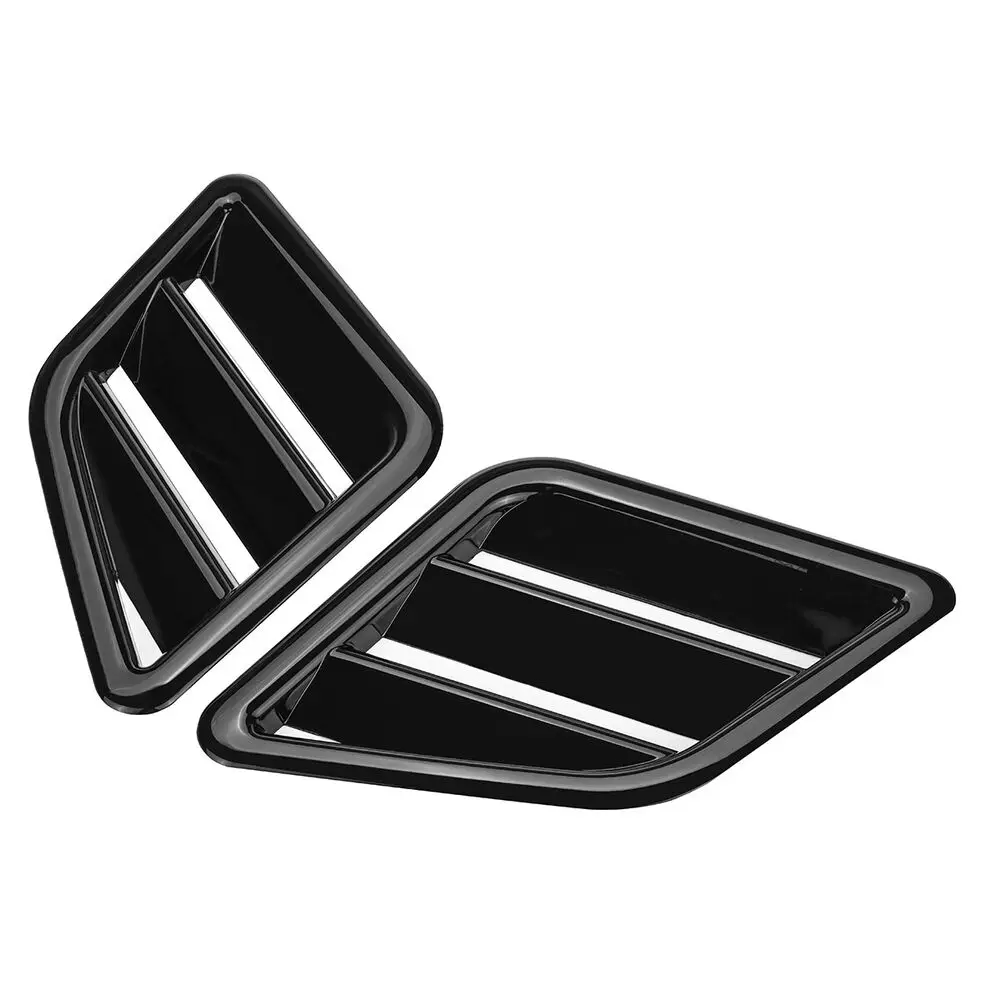 Engine Hood Vent 2X hood vents For Renault Megane 3 RS Clio MK4 2010-Louvers Air Scoop Bonnet Vent Cover Air Intake Cover Glossy Black