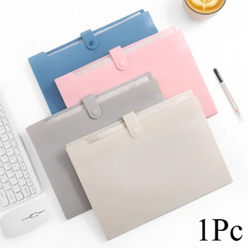 Cartella a fisarmonica, formato A4, cartella espandibile con 12 tasche, cartella color macaron con etichette, organizer portatile per documenti, scuola