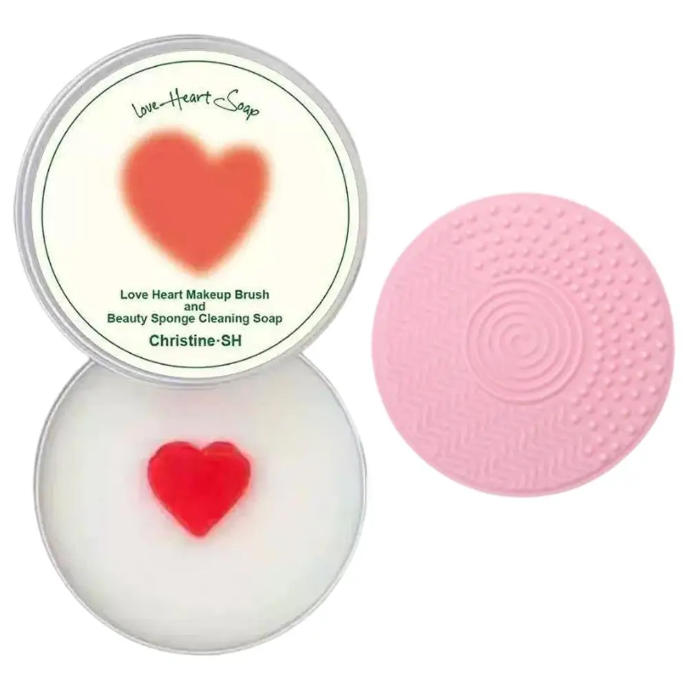 Makeup Brush & Sponge Cleaning Soap with Cleaning Mat