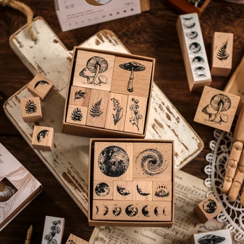 Vintage Wood Stamp Set 1