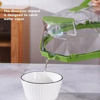 Couvercle anti-éclaboussures transparent pour micro-ondes avec poignée et trous de ventilation réglables, résistant à la chaleur, pour aliments 3