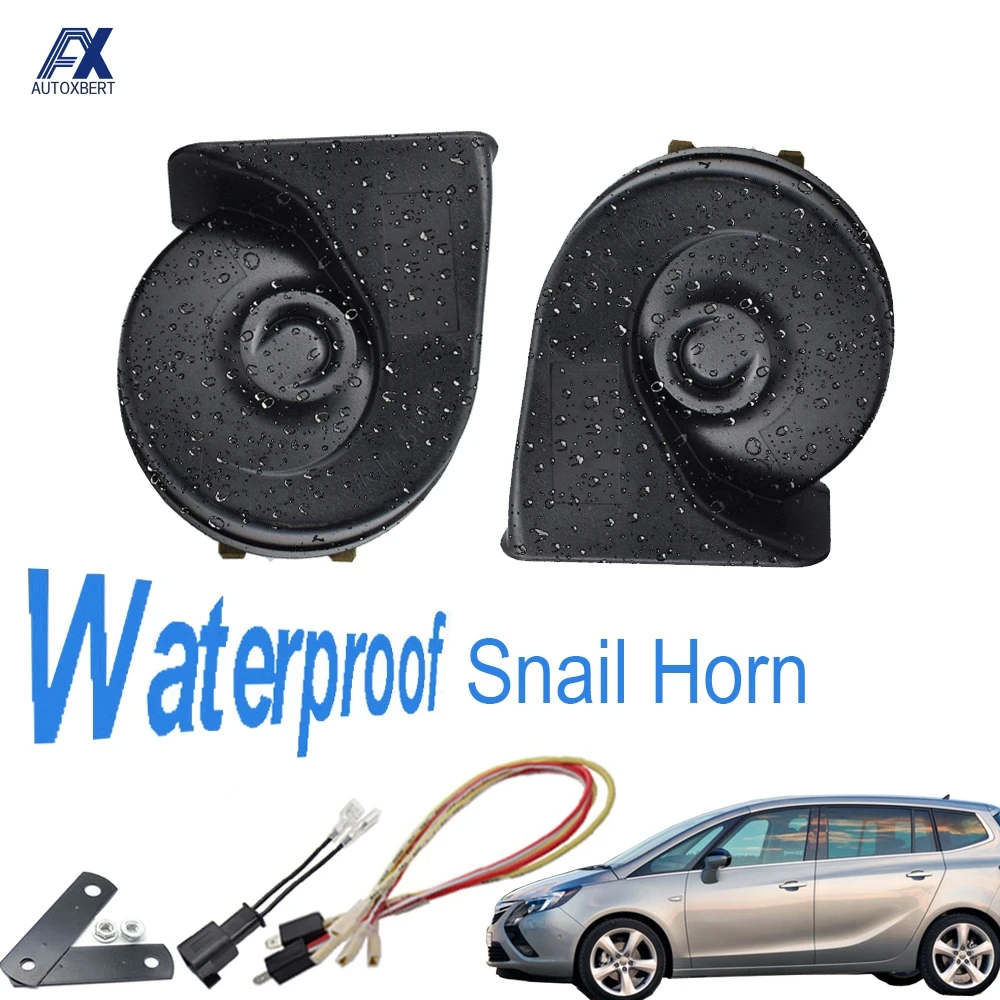 Car Horn Snail type Horn For Opel Vauxhall Zafira Tourer C 2011 2012 2013 2014 2015 Waterproof Dual Tone