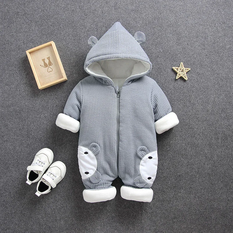Baby costume rompers kids Clothes Autumn Winter Boy Overall Girl Jumpsuit Garment Thick Warm Comfortable Pure Cotton jacket coat