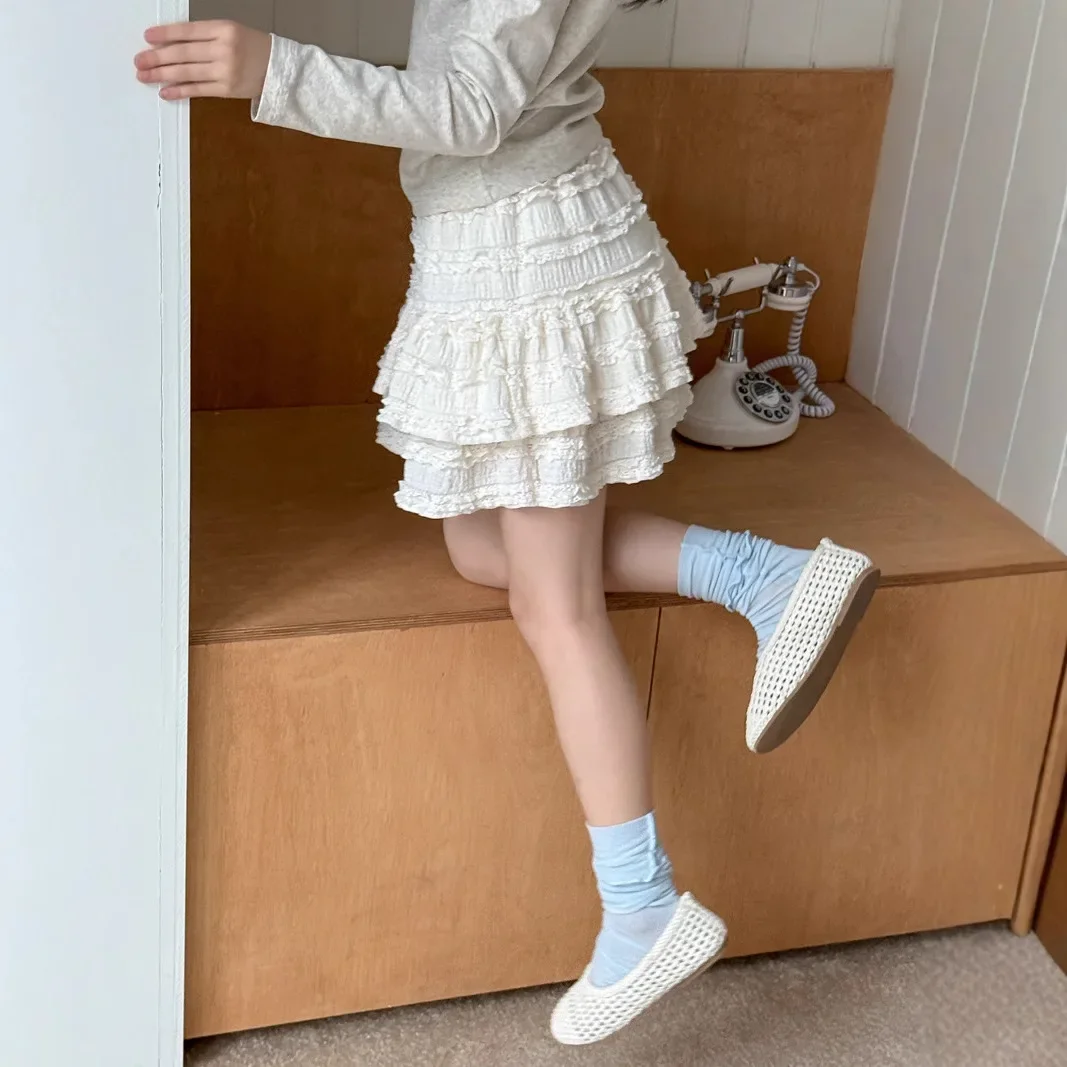 Skirt Spring/Summer New Korean Fashion Cute Ballet Style A-line Puff Sweet Cake Skirt Kids Clothes Girls