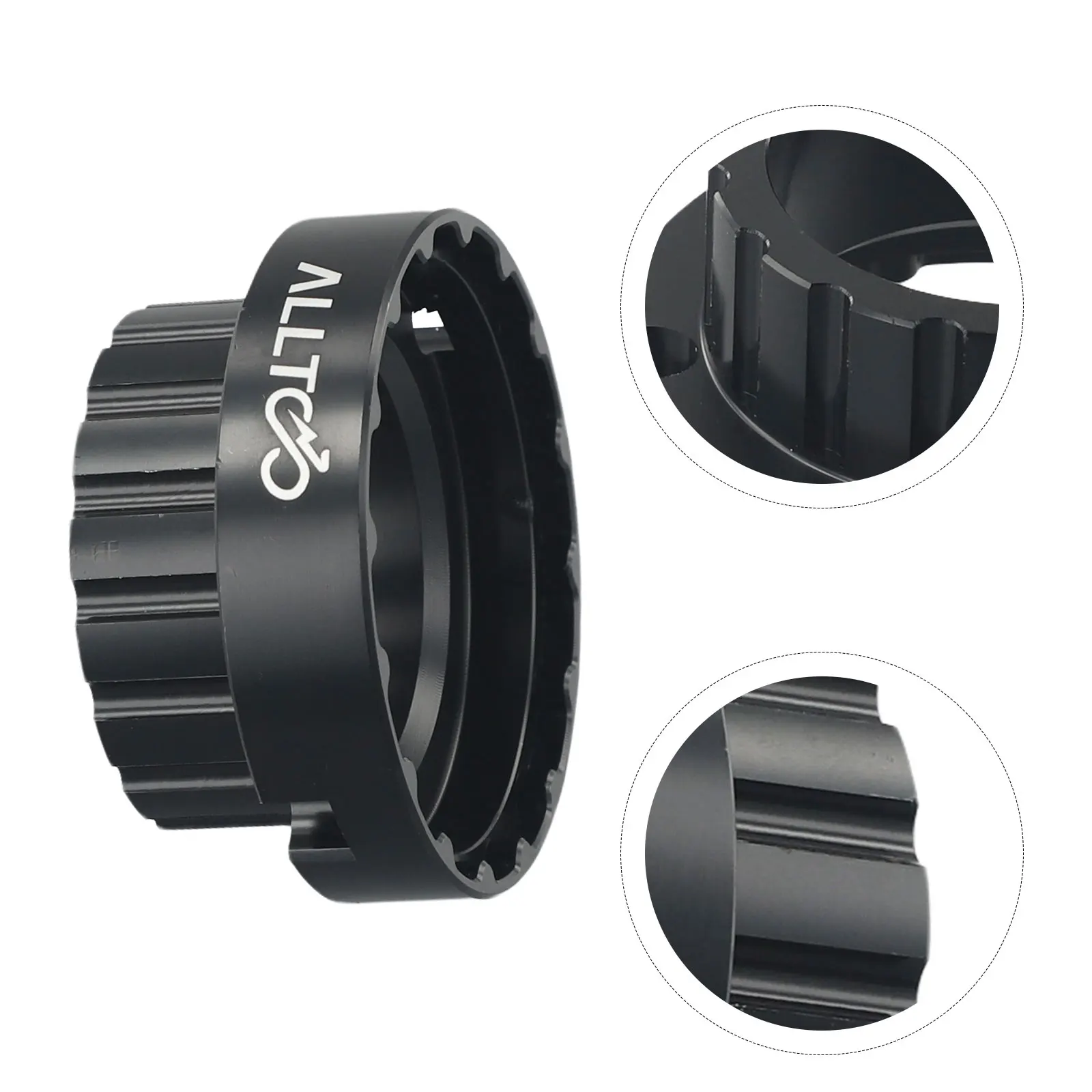 

Bike Crankset Wrench 1Pcs Aluminum Alloy Bicycle Bike Black Chainring Wrench For-Shimano Workshop TL-FC39 2023 New