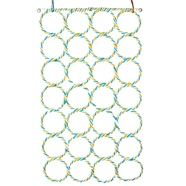 Parrot Chewing Net Linen Rope Rope Ladder Toy Cockatoos Climbing Net Smell-less Daily Using Bird Climbing Net for Parrot 5