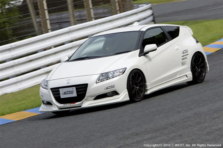 For Honda CR-Z ZF1 Front Spoiler - CW Style with Mid Plate