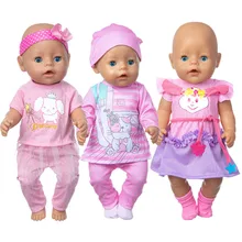 

18 Inch 43 CM Reborn New Born Baby Doll Suit Girl Doll Dress Up Toys-40