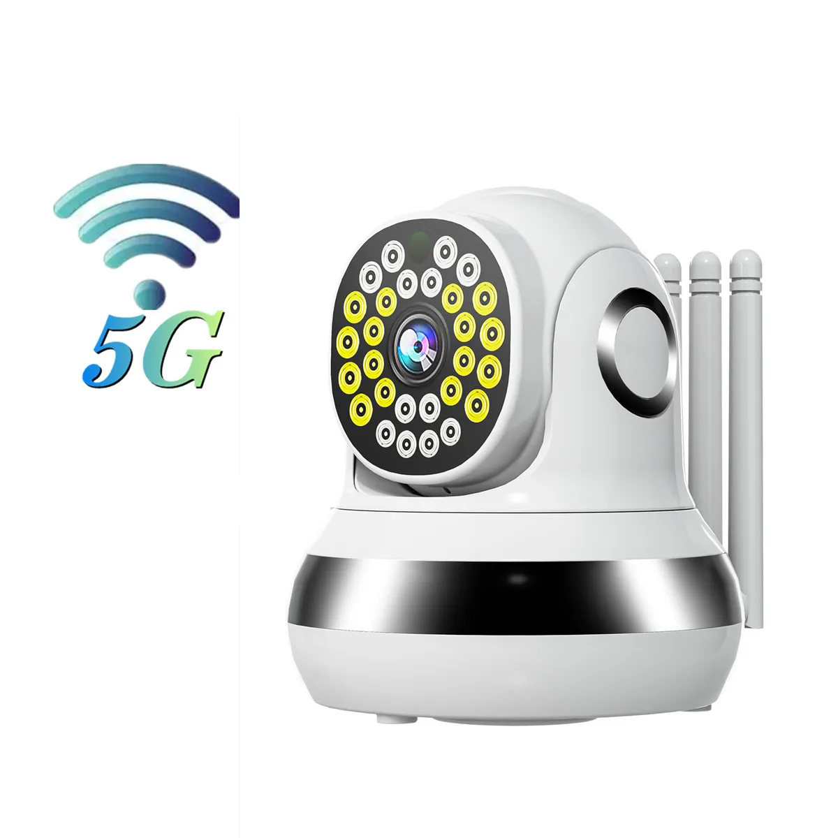 2.4G&5G Dual Band WIFI Full Color Night Vision Wireless PTZ IP Camera AI Humanoid Motion Detection  Security CCTV Baby Monitor ycc365 plus ip camera wifi e27 security monitor night vision full color auto rotating wireless 360 wifi surveillance bulb camera