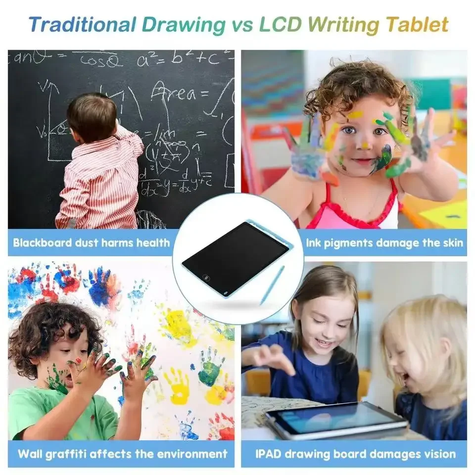Children Electronic Drawing Board 12 Inch LCD Writing Tablet Drawing Montessori Educational Toys Drawing Toys Kids Boys Gifts 2