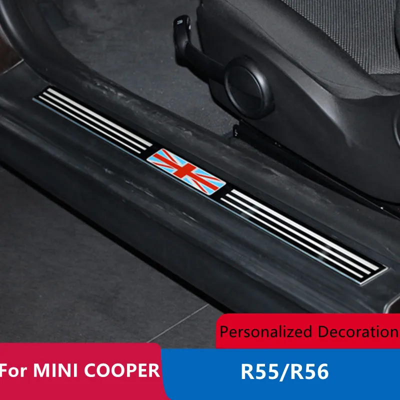 Stainless Steel Car Door Sill Strip Footboard Door Pedals