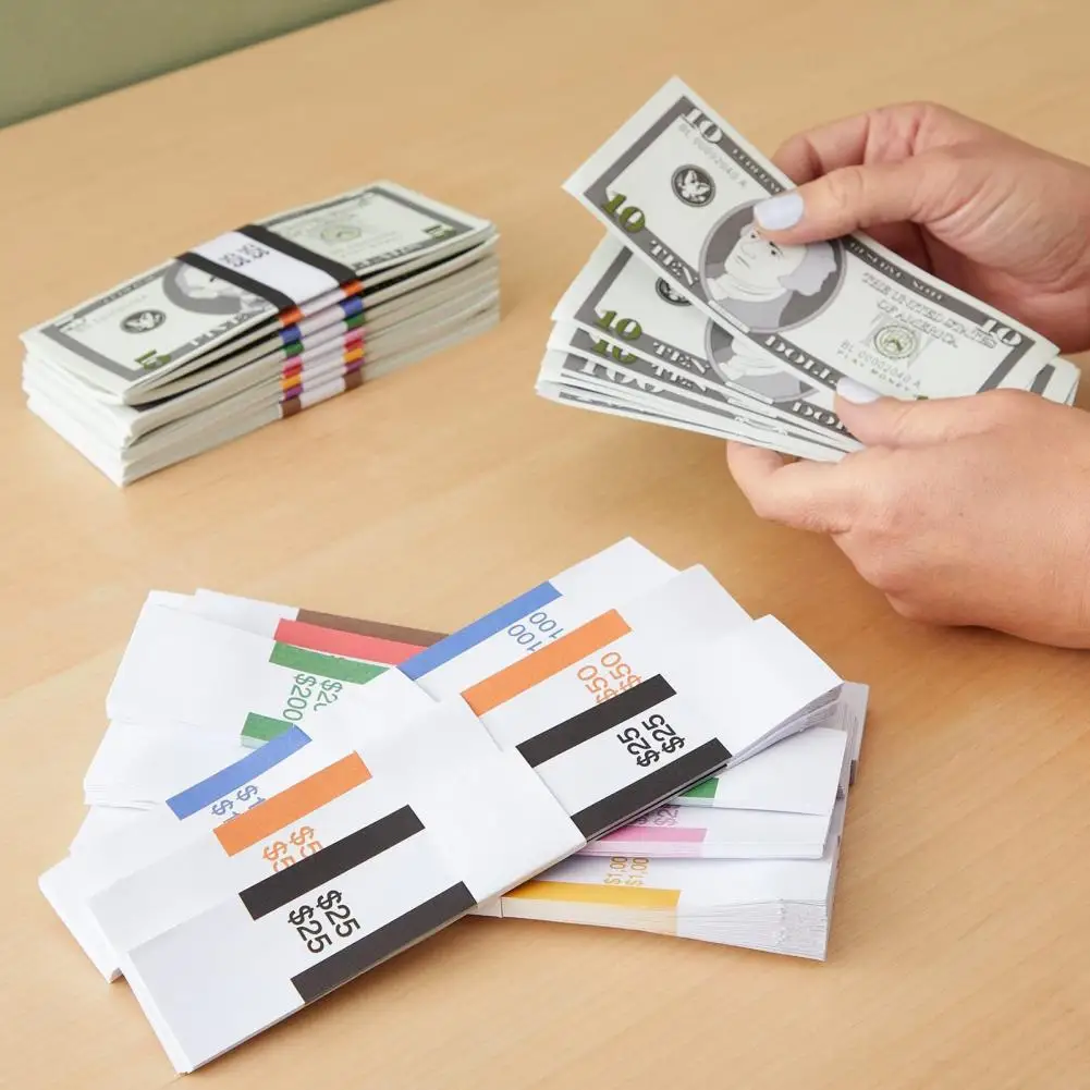 Angoily 1 Roll Cash Wrappers For Long Wide Money Straps - View #6