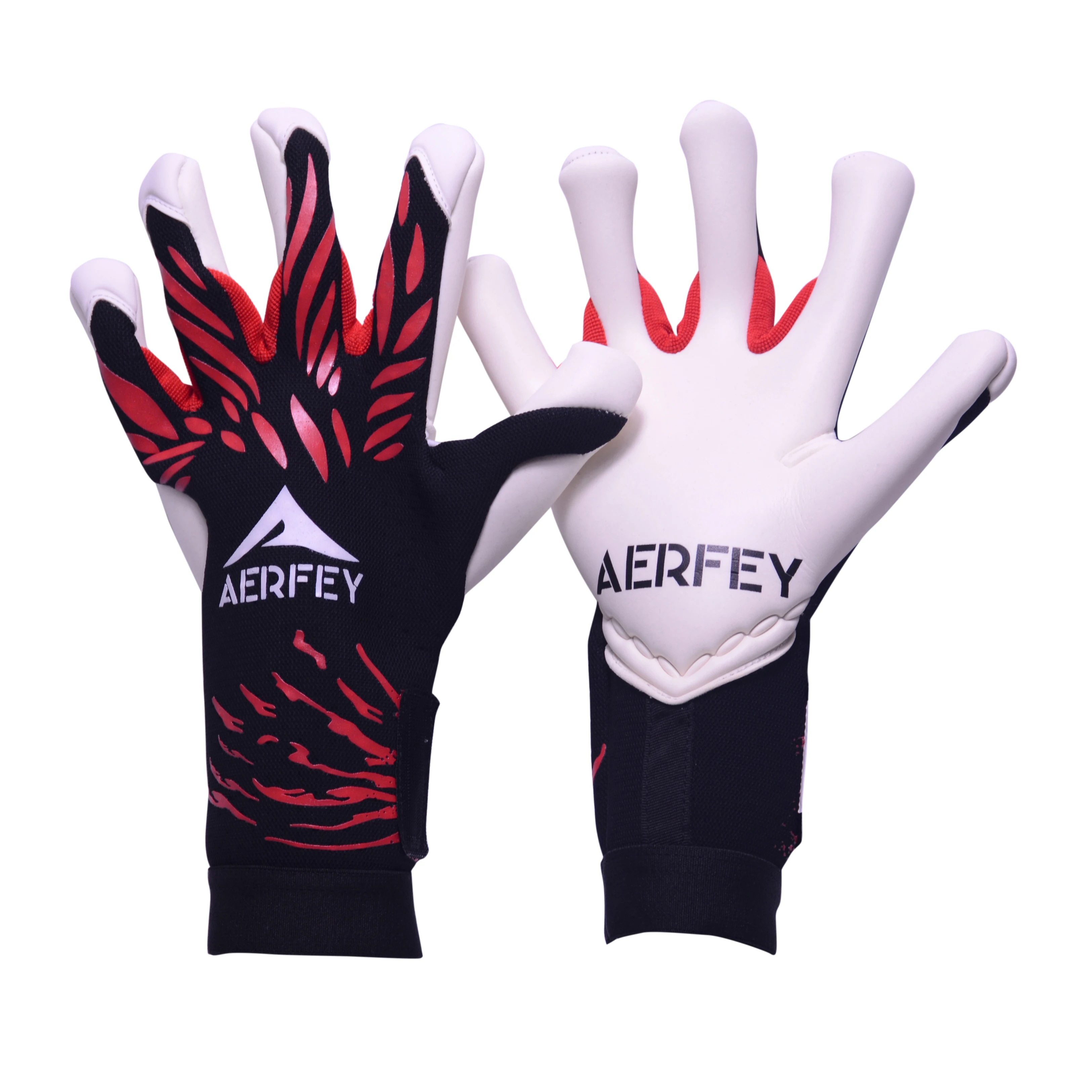 AERFEY Goalkeeper Gloves Strong Grip for Soccer Goalie Goalkeeper Gloves with Football Gloves for Kids Youth and Adult