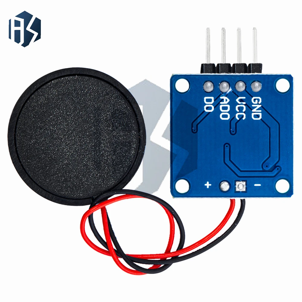 Piezoelectric Vibration Sensor Module with Low Power Design - 5V DC Digital TTL Output