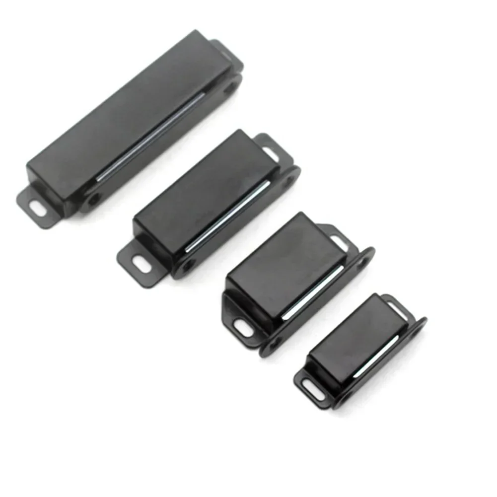 Magnetic Door Catch Stainless Steel Black Kitchen Cabinet Catches Magnet Latches For Door Cupboard Closures Furniture Hardware