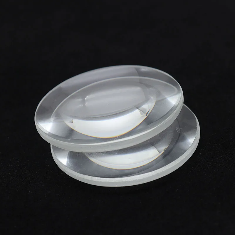 Optical Glass Double Convex Lens - 60mm Focal Length - Ideal for DIY Projectors and Magnification Tasks