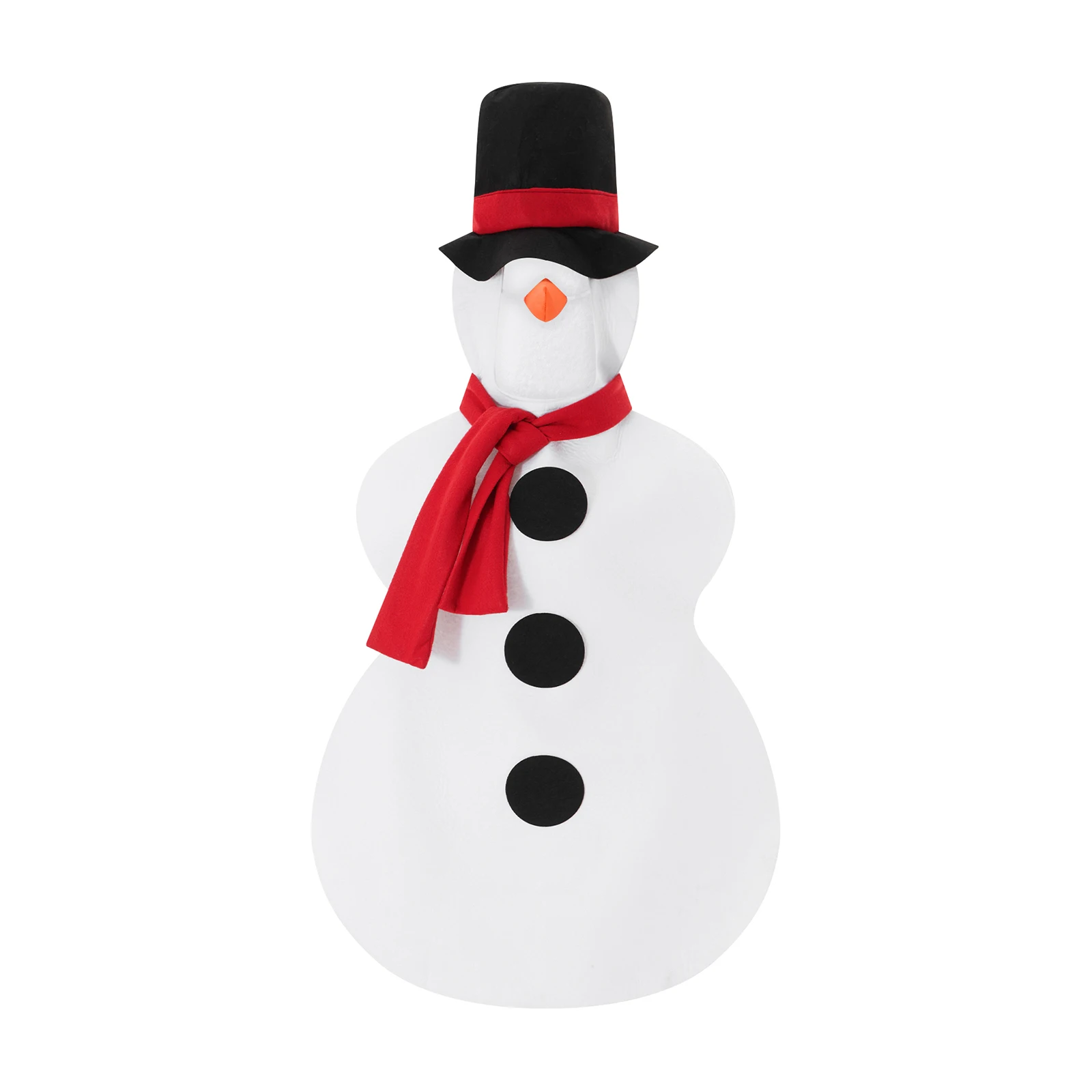 Christmas Women Men Snowman Costume Long Sleeve Snowman Outfit Christmas Cosplay Clothes for Adults
