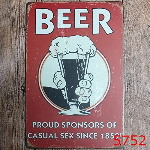 

the beer proud sponsors metal tin sign suitable for home and kitchen Bar Cafe Garage Wall Decor Retro vintage 8 X 12 inch