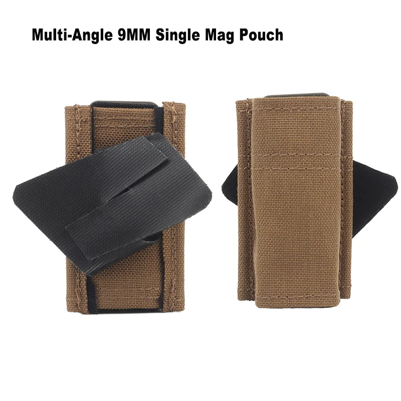 Tactical 9mm Magazine Pouch FAST Multi-Angle Single Mag Holster for G17 M9
