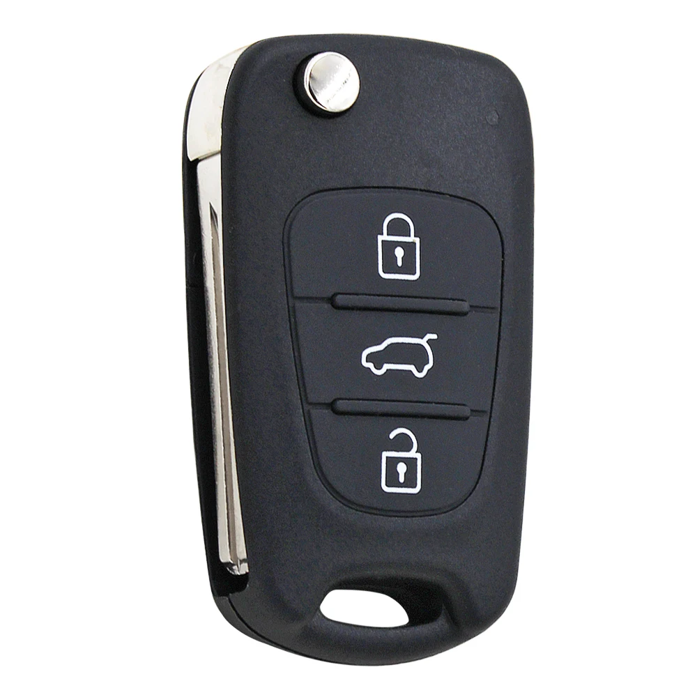 3 Buttons replacement blank flip remote key shell case for Hyundai I30/IX35 I20 IX20 Verna Accent Solaris Elantra
