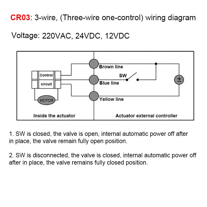 tres fios dois control 1 control 220v 24v 12v pode substituir solenoide 03