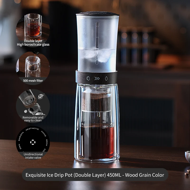 صانع القهوة الباردة من بينكو بتصميم زجاجي مزدوج ال...