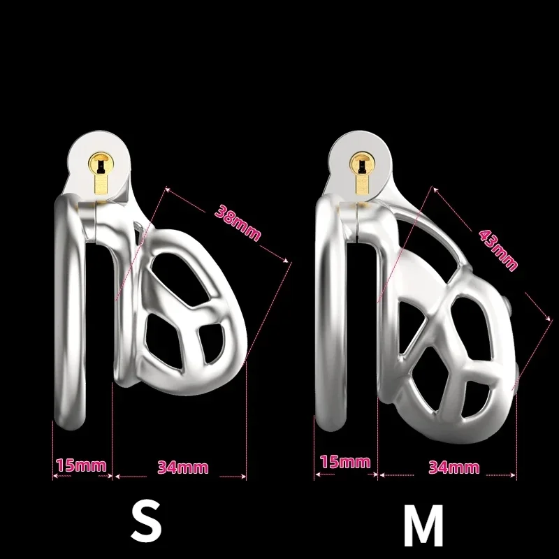 Penis Chastity Cage Chastity Lock Sex Toy Chastity Cage Accessory Penis Cock Ring 316 Stainless Steel Python 2 Style Male Chastity Cage Cock Cage Cobra Mamba Penis Ring Chastity Belt Sissy BDSM Sexto