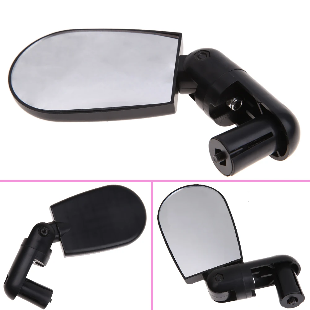 Bicycle Rearview Mirror Mini Bike Rearview Mirror Wide View Handlebar Bike Mirror Adjustable Angle for MTB Road Bike
