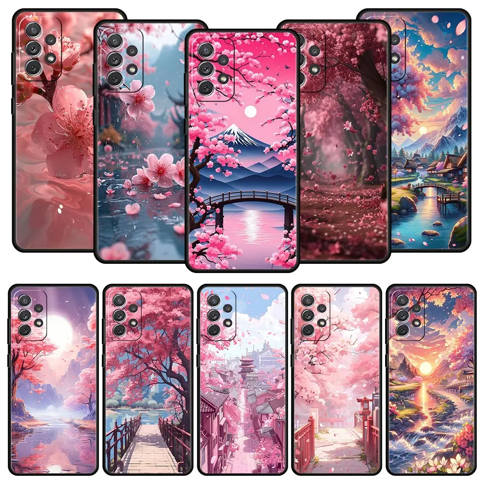 Pink Spring Cherry Blossoms Phone Case Cover