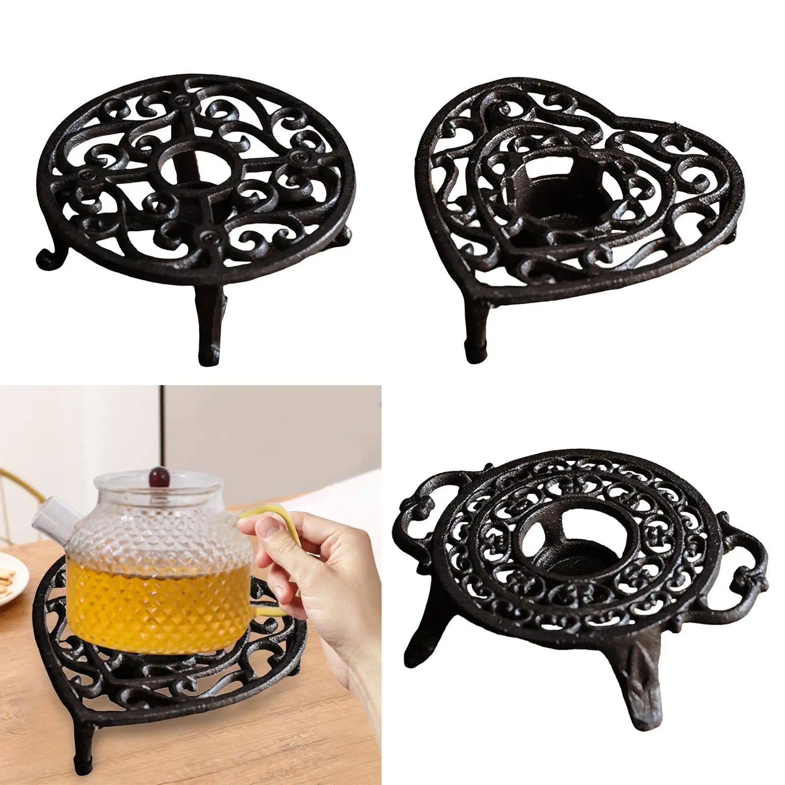 Teapot Warmer With Candle – Premium Aluminum Alloy Heater For Tea, Coffee, Milk, Sunflower Design For Home & Office - View #12