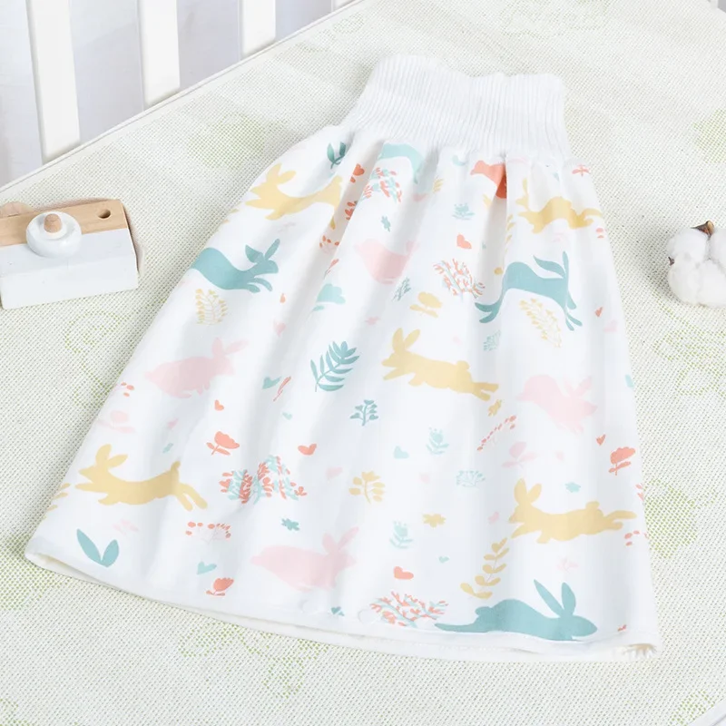 Baby Cotton Diaper Waterproof Skirt Infant Leak-proof Urine Training Pants Cloth Diaper Kids Nappy Sleeping Bed Potty Trainining