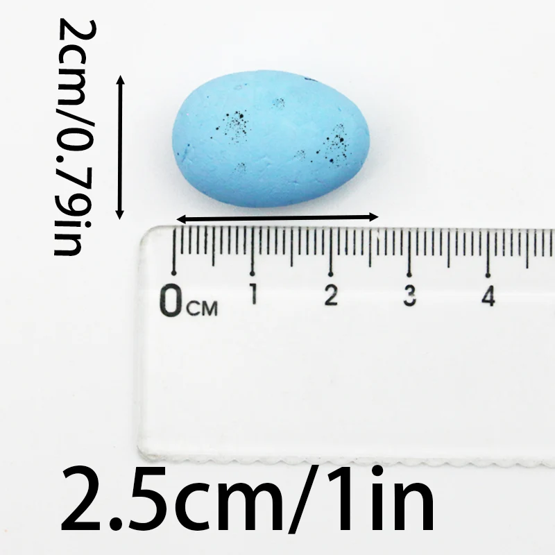(50pcs/pack) 2 * 2.5cm Easter Egg Foam Simulated Egg Kindergarten Activity Handmade DIY Atmosphere Home Decoration Celebration